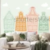 Naklejka: Kids graphic illustration. using for print on the wall, pillows,