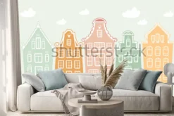 Naklejka: Kids graphic illustration. using for print on the wall, pillows,