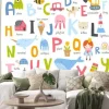 Naklejka: Kolorowy alfabet dla dzieci