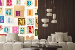 Naklejka: Kolorowy alfabet dla dzieci