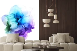 Naklejka: Kwiat na akwareli