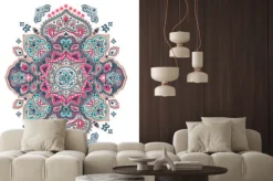 Naklejka: Kwiatowy etniczny ornament