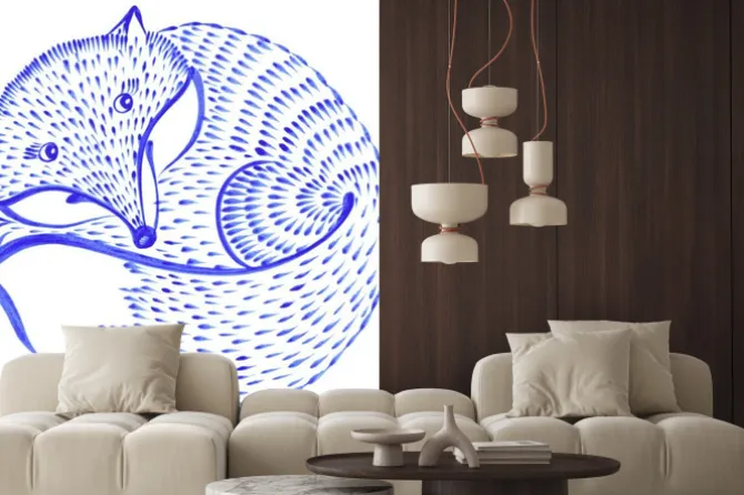 Naklejka: Kwiatowy ornament ozdobny