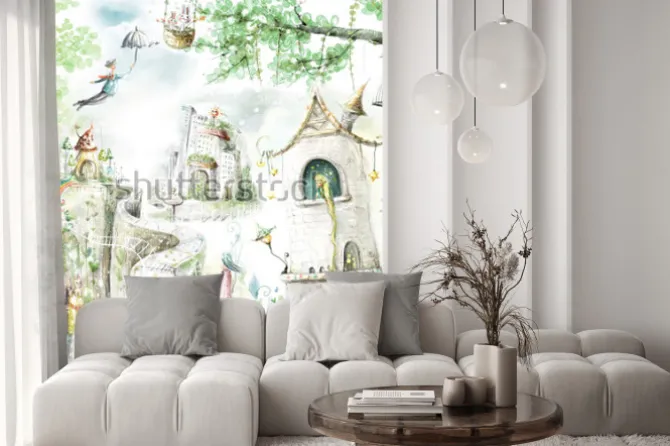 Naklejka: Magiczne leśne szlaki i baśniowe postacie