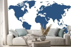 Naklejka: Mapa świata