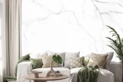 Naklejka: Marmur w odcieniach bieli i szarości