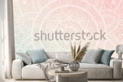 Naklejka: Marzycielski gradient tapety z wzorem mandali. tło dla jogi,