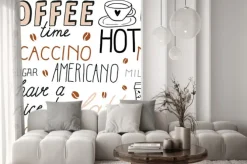 Naklejka: Napisy rodzaje kawy