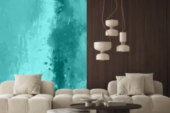 Naklejka: Niebieska abstrakcyjna grafika