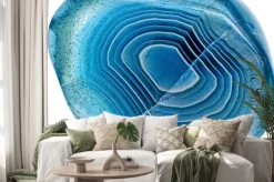 Naklejka: Niebieski agat