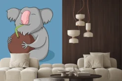 Naklejka: Сoco coala (niebieskie tło)