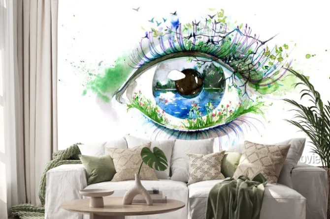 Naklejka: Oko na naturę