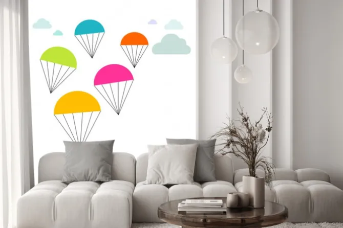 Naklejka: Paracaidas