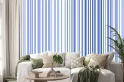 Naklejka: Paski bezszwowe tło jest w szlachetnych odcieniach błękitu dla