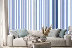 Naklejka: Paski bezszwowe tło jest w szlachetnych odcieniach błękitu dla