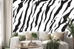 Naklejka: Paski zwierząt dżungli bengalski tygrys futro tekstura wzór bez