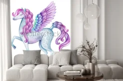 Naklejka: Pegaz malowany akwarelą