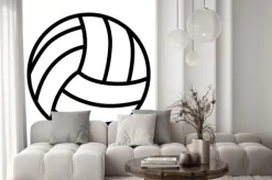 Naklejka: Piłka siatkówka sztuka ikony dla aplikacji i witryn sportowych