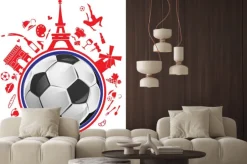 Naklejka: Piłka z francją symbolem