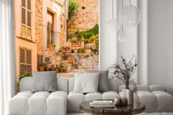 Naklejka: Piękna dekoracji roślinnych na górskiej w hiszpanii