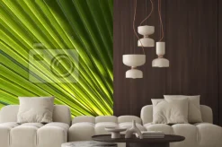 Naklejka: Piękny wzór z palmami