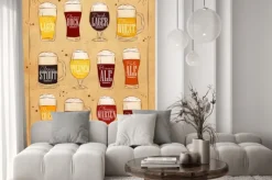 Naklejka: Plakat piwa kraft