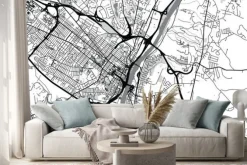 Naklejka: Plan miasta albany w usa