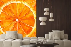 Naklejka: Plasterkach pomarańczowy lub grejpfrutowy