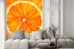 Naklejka: Plasterkach pomarańczowy lub grejpfrutowy