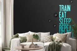 Naklejka: Pociąg - eat - śpij - powtórz - centrum motywacji