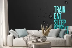 Naklejka: Pociąg - eat - śpij - powtórz - centrum motywacji