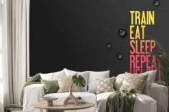 Naklejka: Pociąg - eat - sen - powtórz - centrum motywacji - gelb / rot