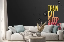 Naklejka: Pociąg - eat - sen - powtórz - centrum motywacji - gelb / rot