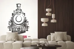 Naklejka: Pociąg retro, vintage, vector, symbol, emblemat, szablon etykiety