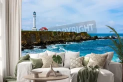 Naklejka: Point arena lighthouse w kalifornii