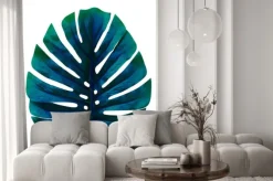 Naklejka: Pojedynczy liść monstery