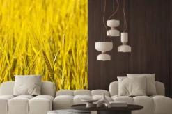 Naklejka: Pole kukurydzy z spica