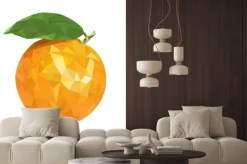 Naklejka: Poli niska pomarańczowy