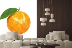 Naklejka: Poli niska pomarańczowy