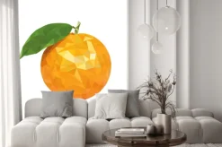 Naklejka: Poli niska pomarańczowy