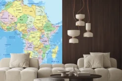 Naklejka: Polityczna mapa afryki