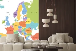 Naklejka: Polityczna mapa europy