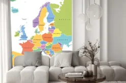 Naklejka: Polityczna mapa europy