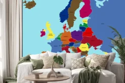 Naklejka: Polityczna mapa europy