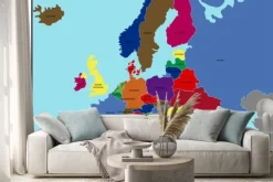 Naklejka: Polityczna mapa europy