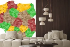 Naklejka: Polska landkarte im detail