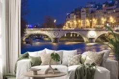 Naklejka: Pont saint-michel, paryż, francja.