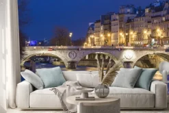 Naklejka: Pont saint-michel, paryż, francja.