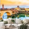 Naklejka: Ponte di pietra w werona, włochy