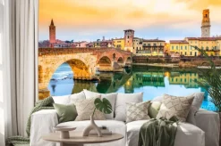 Naklejka: Ponte di pietra w werona, włochy